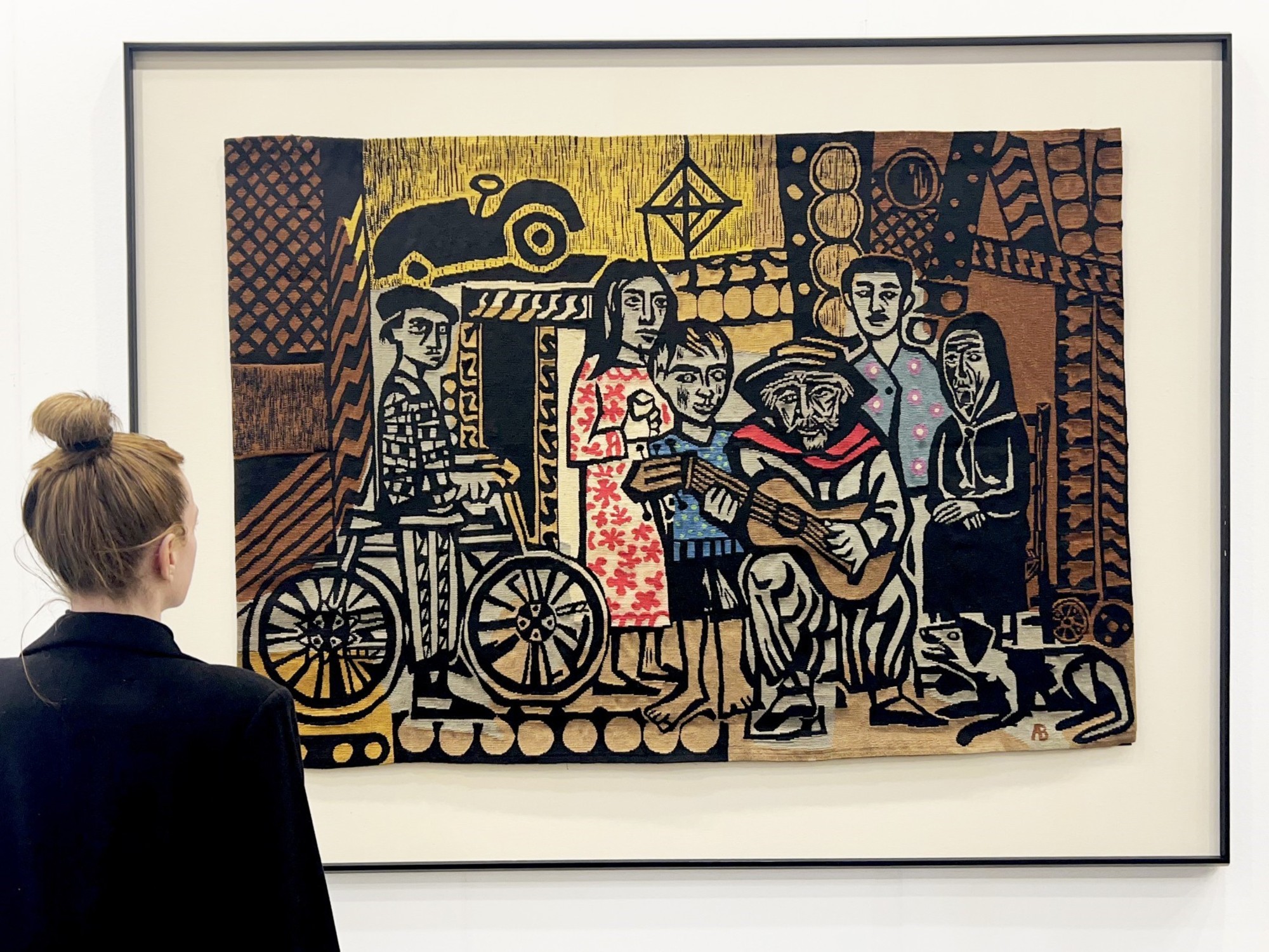 El tapiz 'El último payador' de Berni se verá en arteba, en La Rural